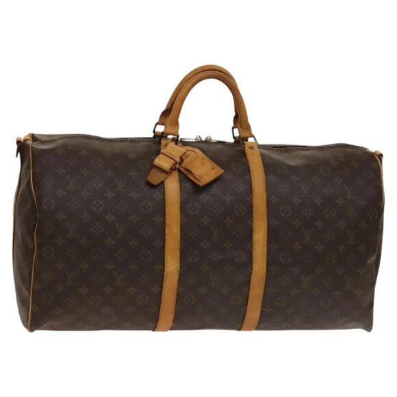 LOUIS VUITTON Monogram Keepall Bandouliere 60 Boston Bag M41412 LV Auth bs28623 - Picture 1 of 16